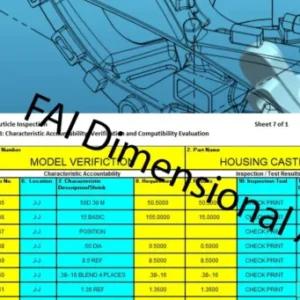 A picture of some models and their dimensions.